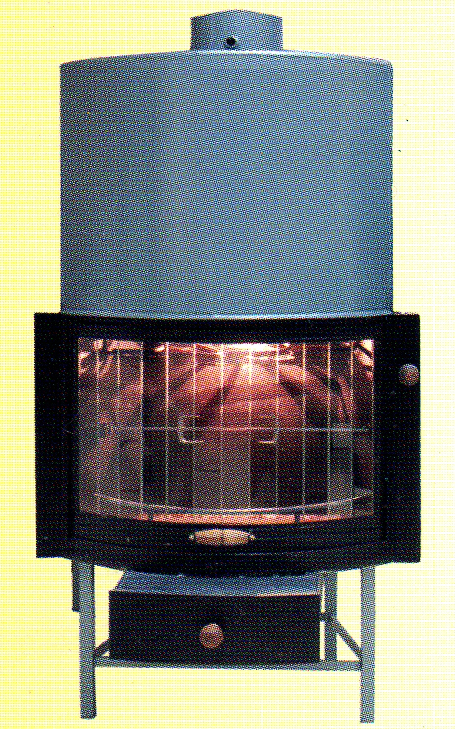 Termocamino a legna GLACIAL-TROPICAL modello GT KW 26 - Arrotondato