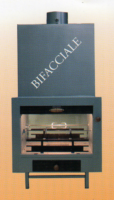 Termocamino a legna GLACIAL-TROPICAL modello GT KW 29 - Bifacciale