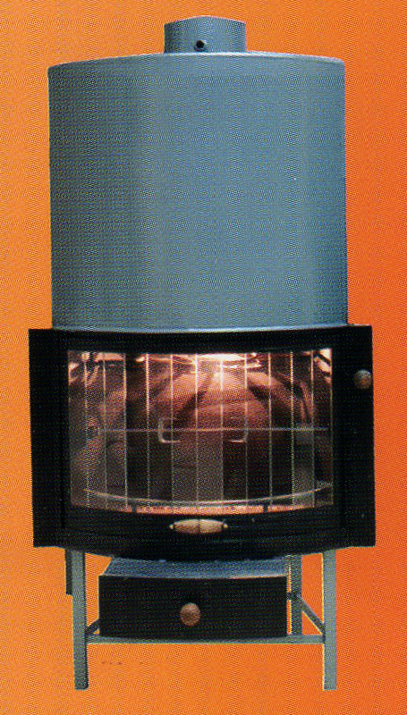 Termocamino a legna GLACIAL-TROPICAL modello GT KW 29 - Arrotondato