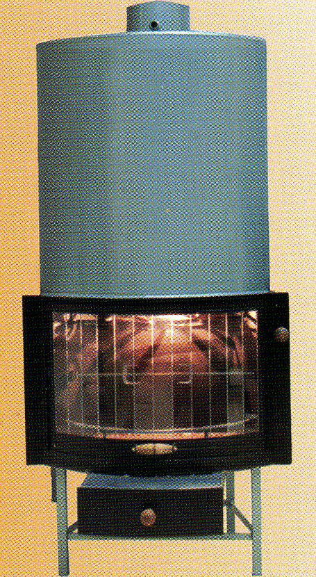 Termocamino a legna GLACIAL-TROPICAL modello GT KW 34 - Arrotondato